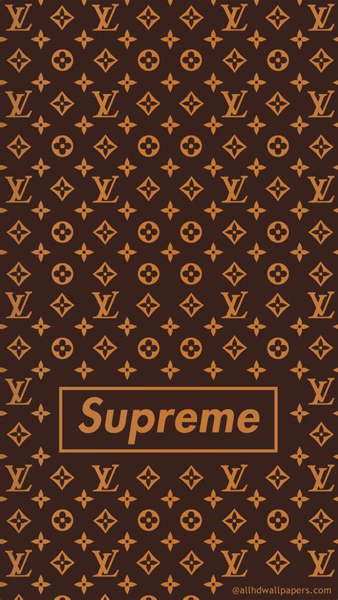 supreme x louis vuitton iphone wallpaper